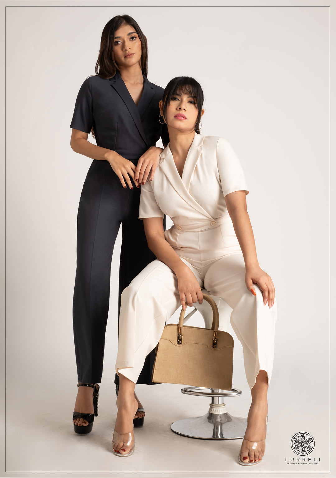 Lapel Color Jumpsuit – view 1 – Lurreli