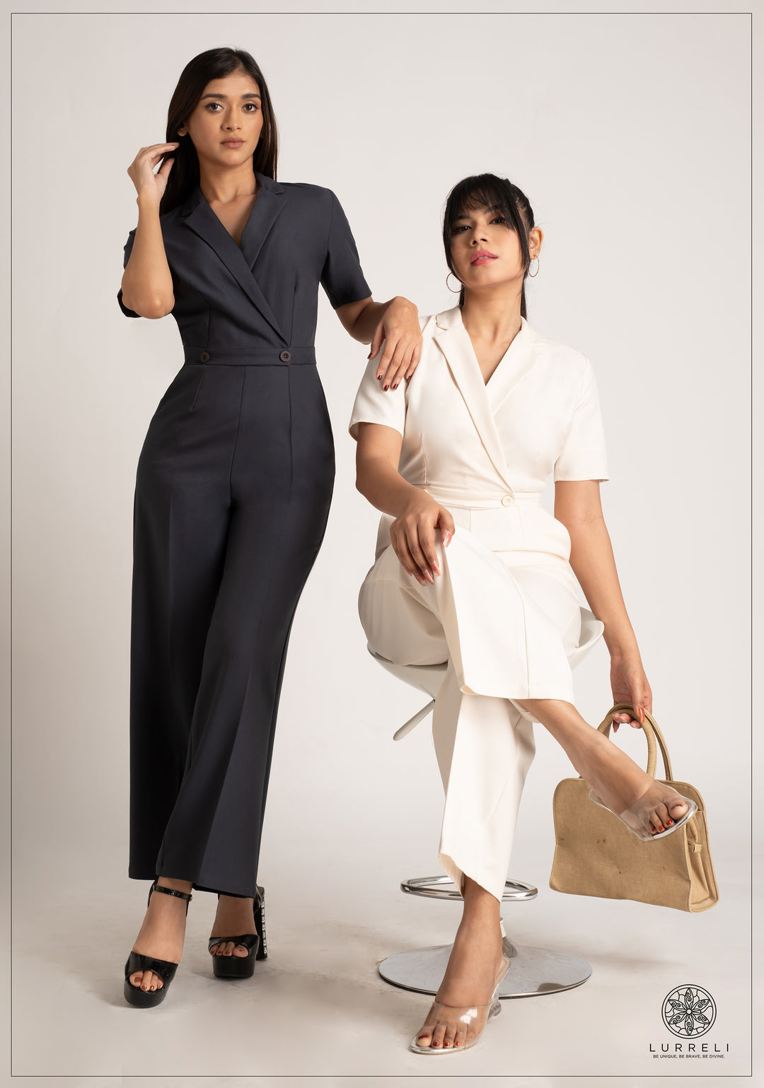 Lapel Color Jumpsuit – view 3 – Lurreli