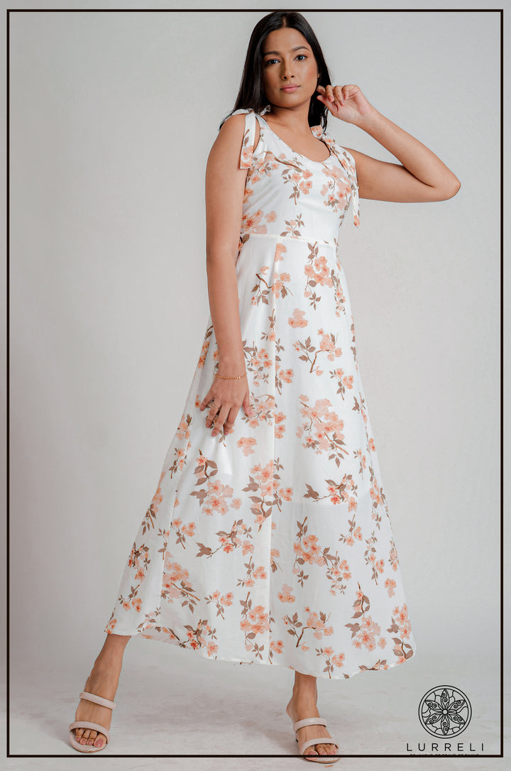 Sleeveless Printed Dress – view 1 – Lurreli