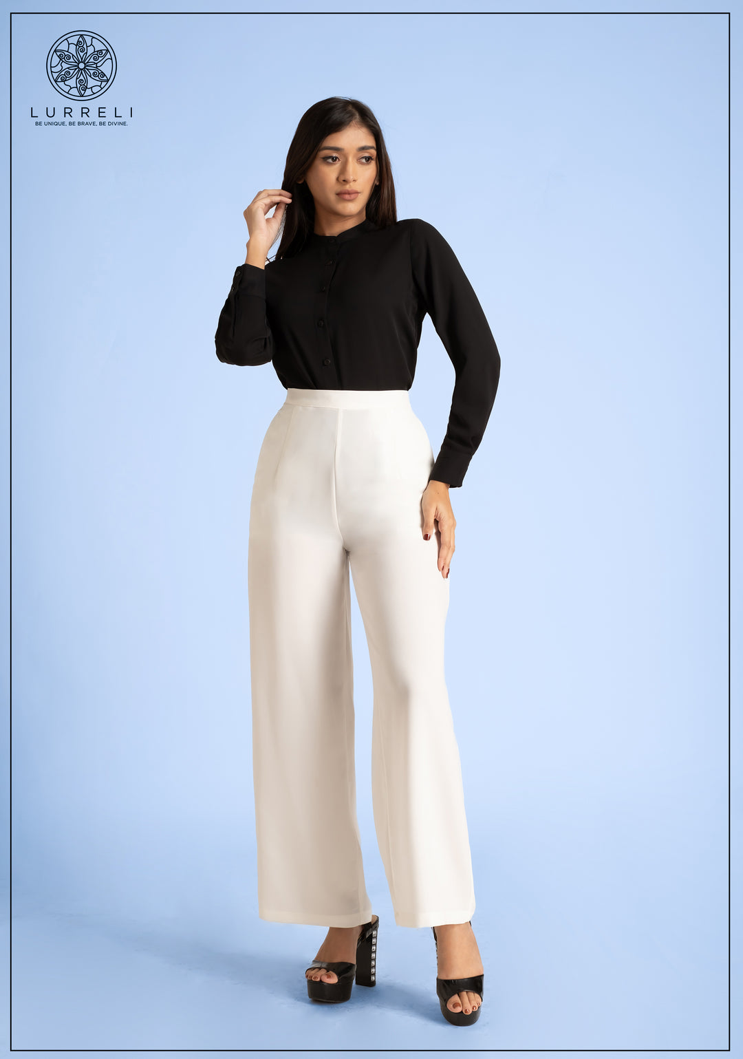 Chinese Collar Long Sleeve Top – view 5 – Lurreli
