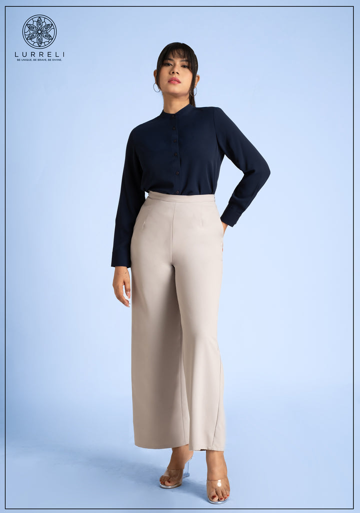 Chinese Collar Long Sleeve Top – view 7 – Lurreli