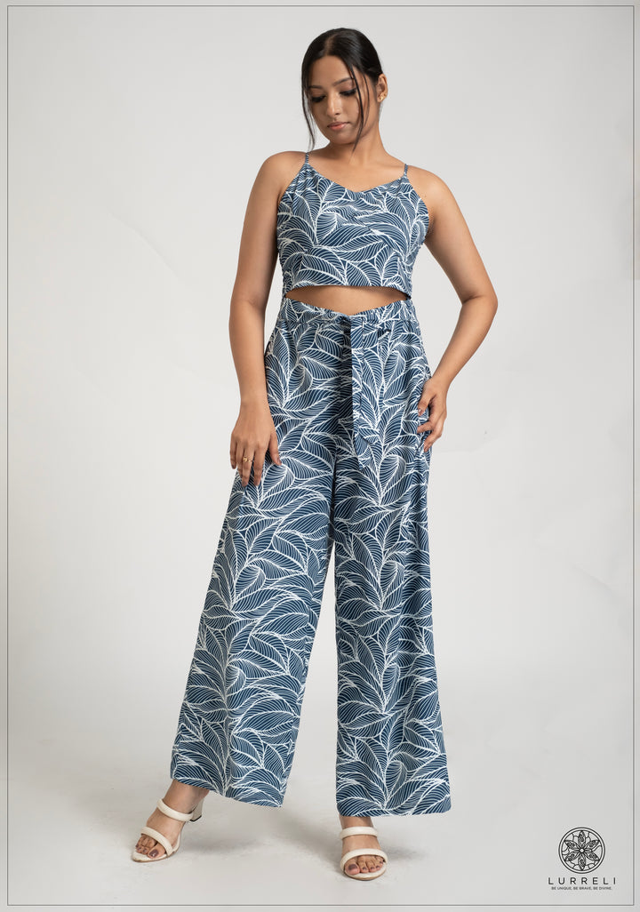 Printed Jumpsut – Blue Print – Lurreli