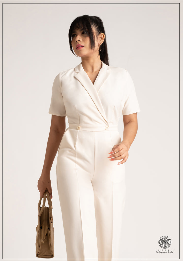 Lapel Color Jumpsuit – view 6 – Lurreli