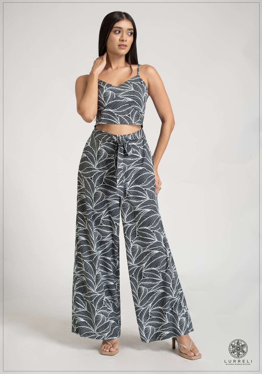 Printed Jumpsut – Black – Lurreli