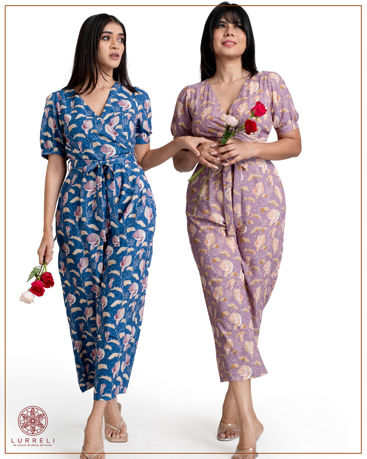 Printed Jumpsuit – view 1 – Lurreli