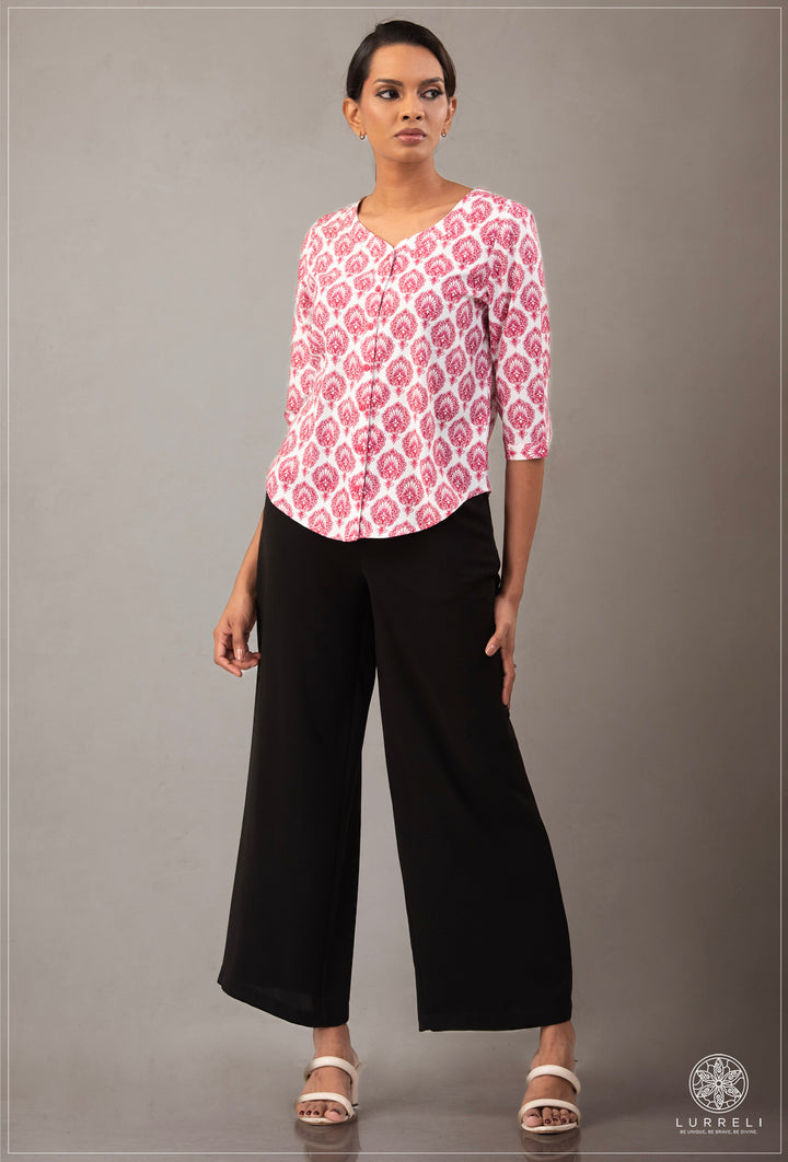 V Neck Casual Wear Top – view 5 – Lurreli