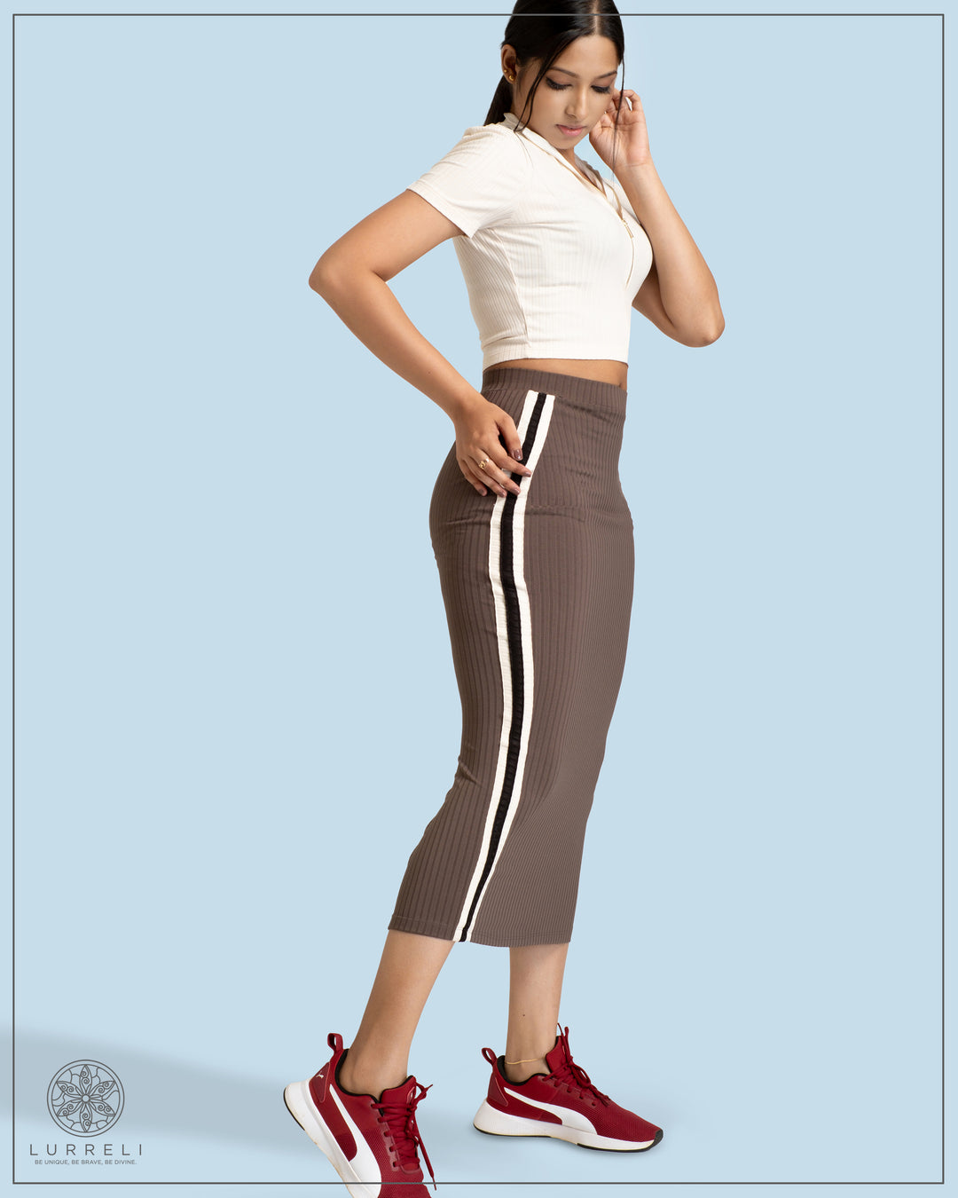 Basic Midi Skirt – view 3 – Lurreli