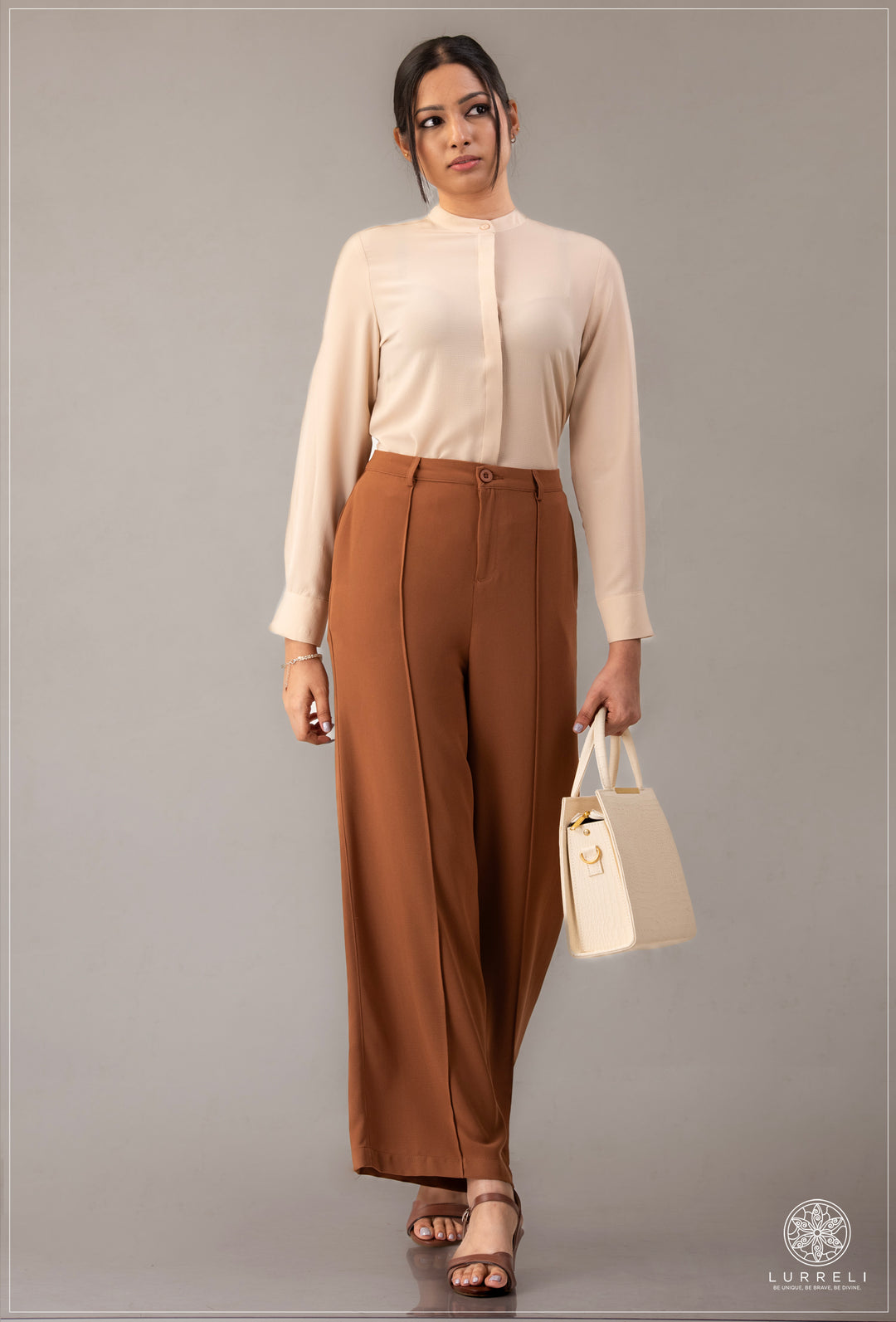 Chinese Collar Basic Blouse – view 9 – Lurreli