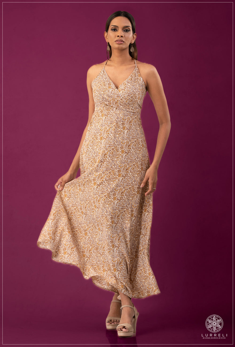 Strappy Printed Dress – view 2 – Lurreli