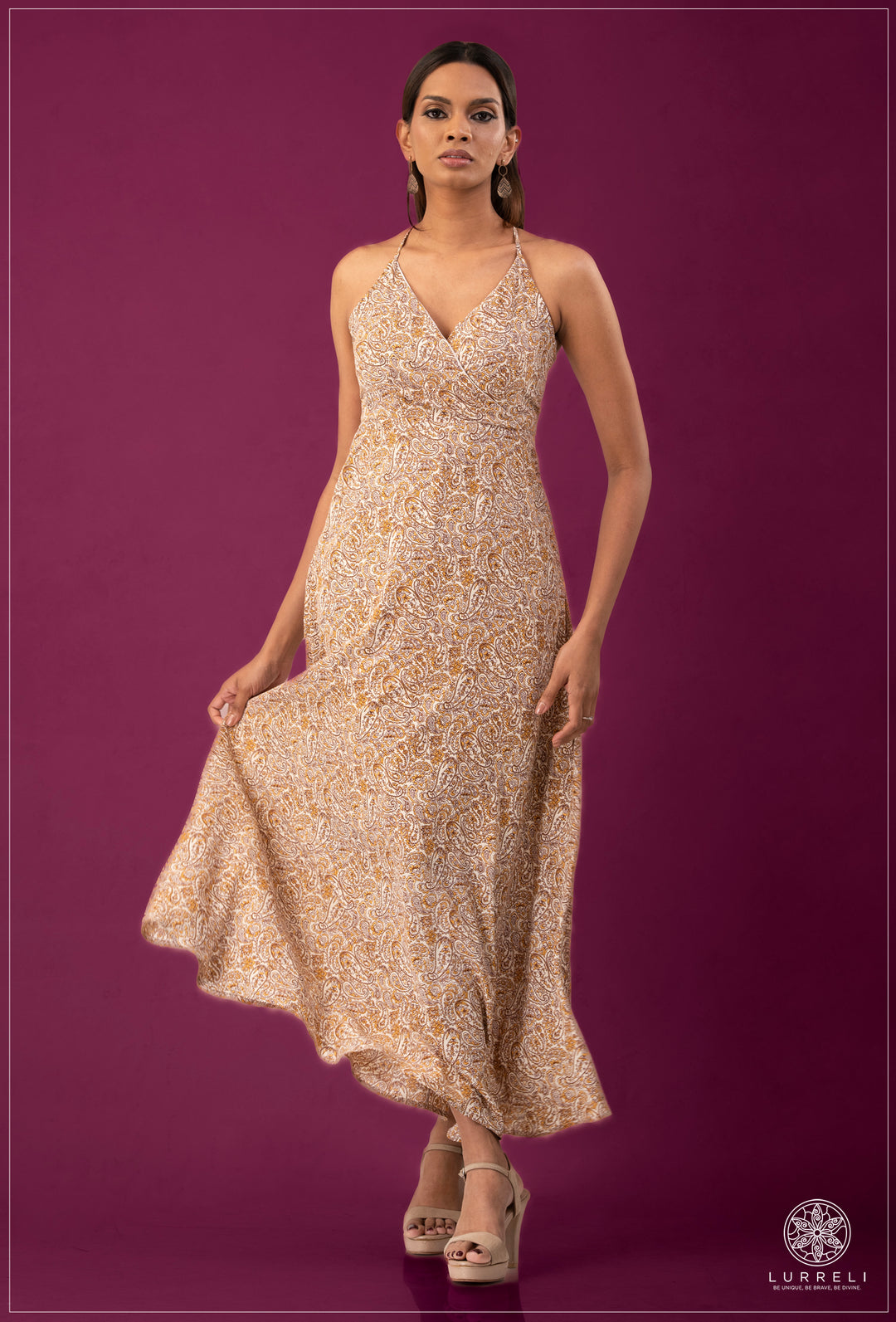 Strappy Printed Dress – view 2 – Lurreli