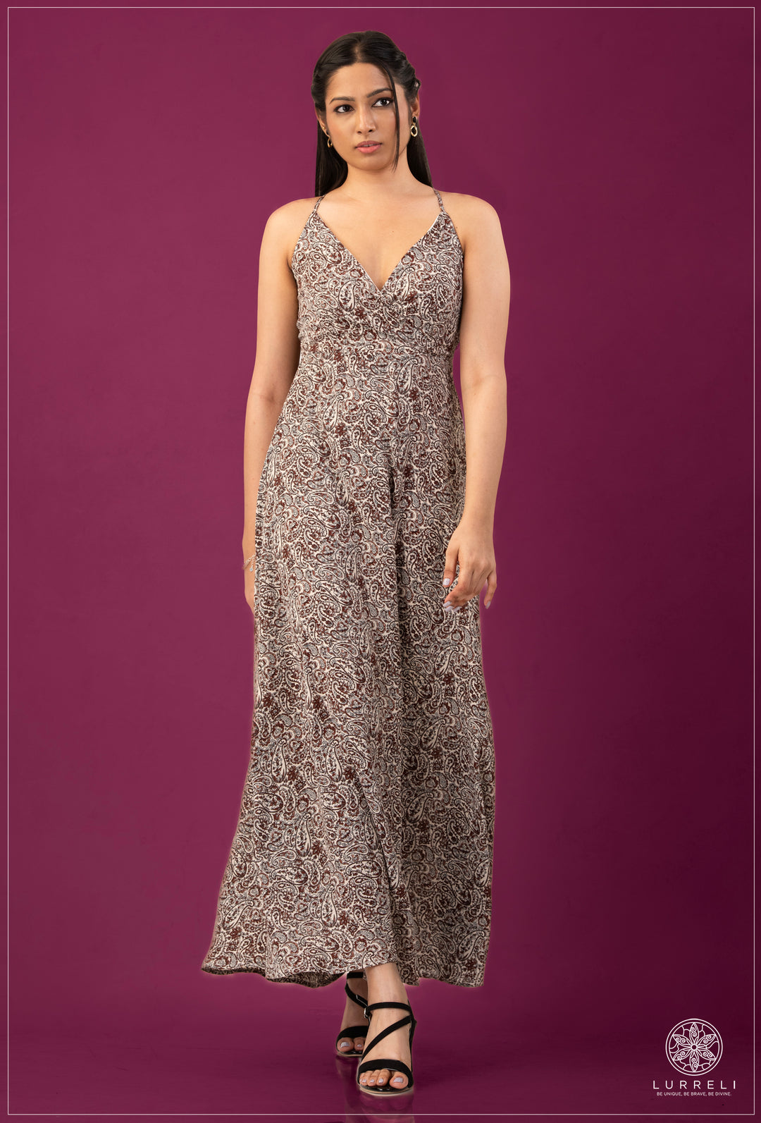 Strappy Printed Dress – view 3 – Lurreli