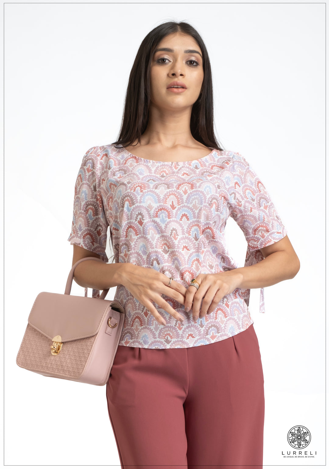 short sleeve Round Neck tops – view 4 – Lurreli