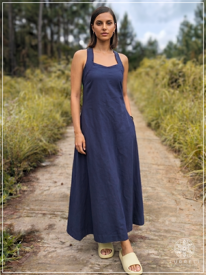 Crossback Muse Dress – Navy – Lurreli