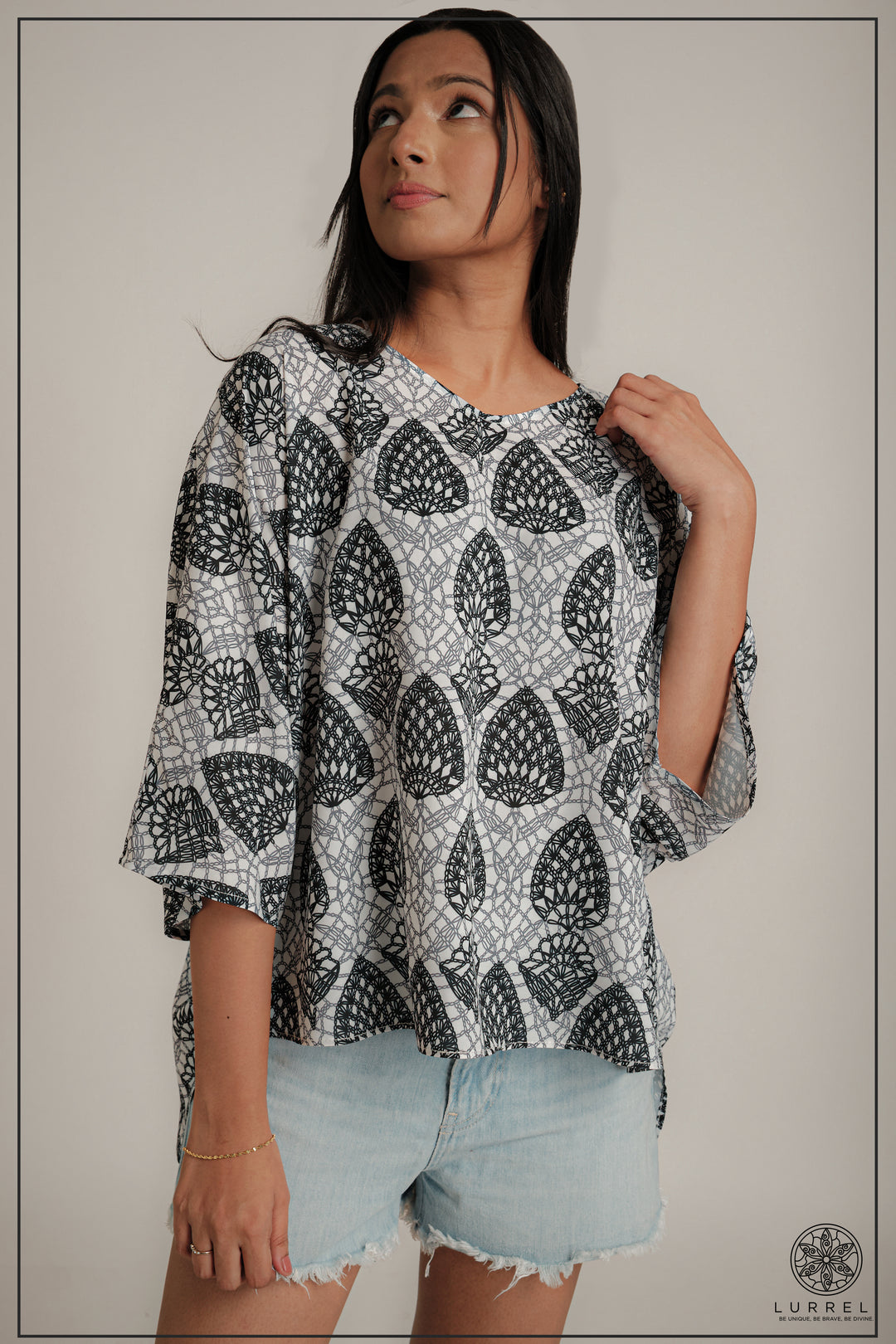 Oversize top – Black – Lurreli