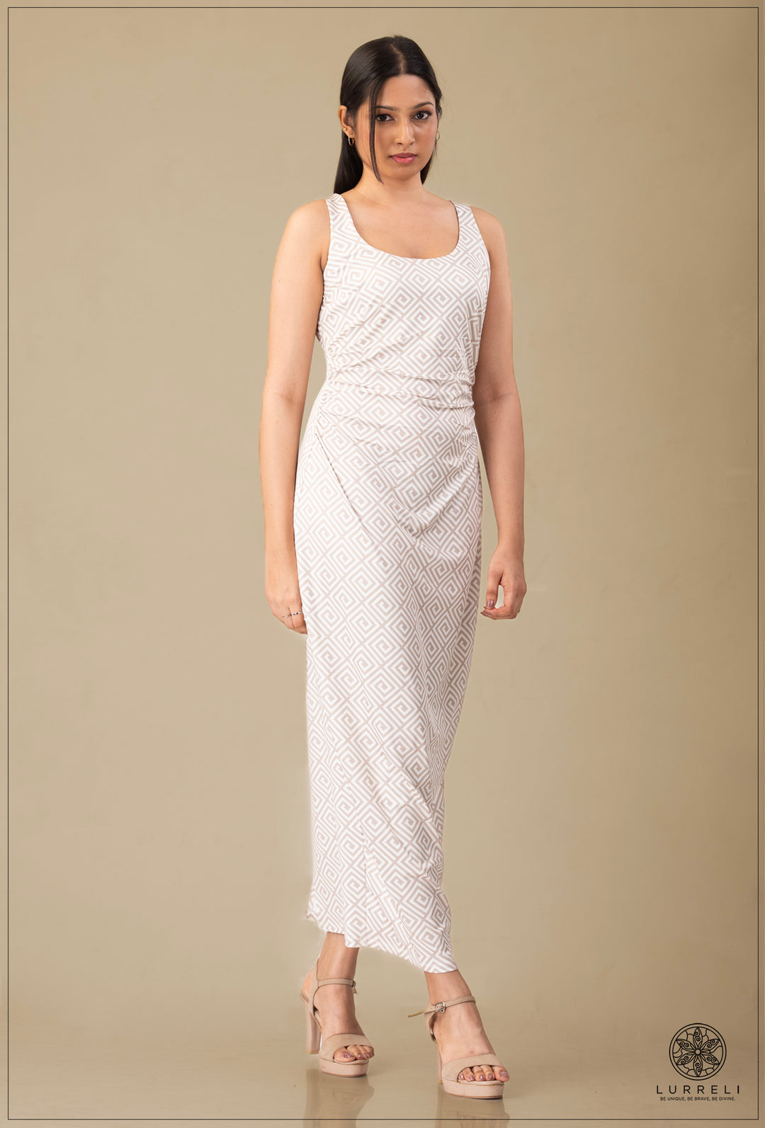 "Floral Printed Maxi Dress'' – view 4 – Lurreli