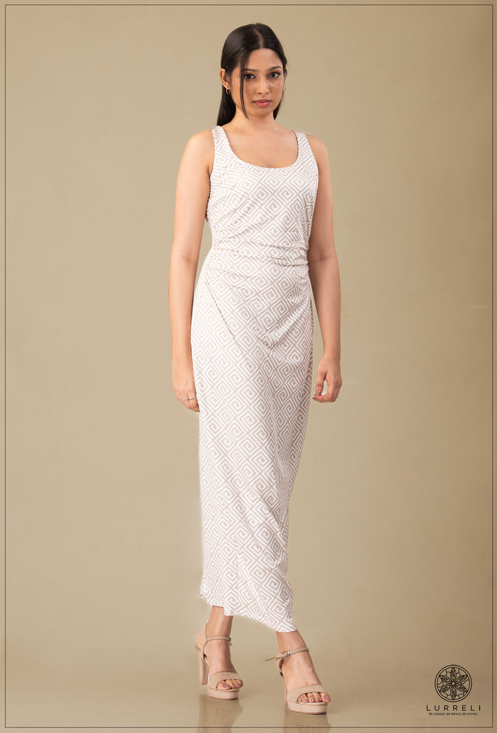 "Floral Printed Maxi Dress'' – view 4 – Lurreli