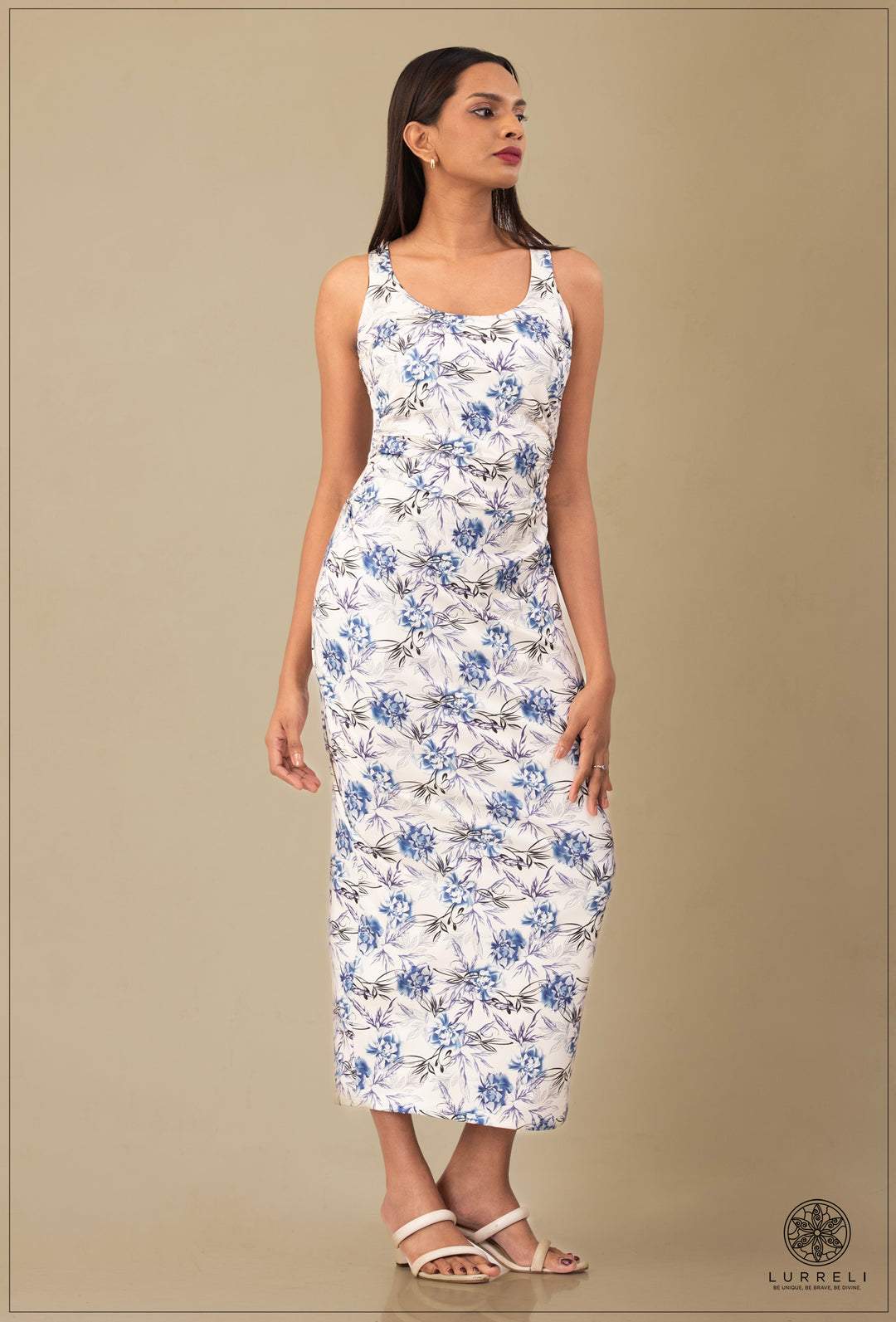 "Floral Printed Maxi Dress'' – view 9 – Lurreli