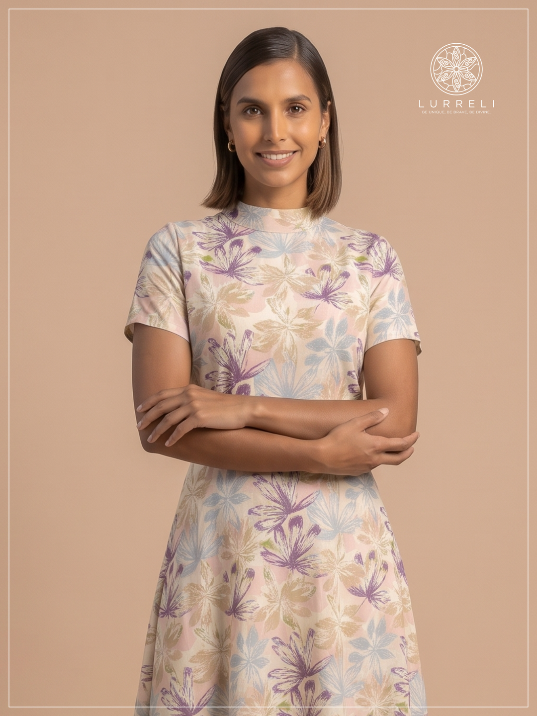 Belted Floral Midi Dress – view 3 – Lurreli