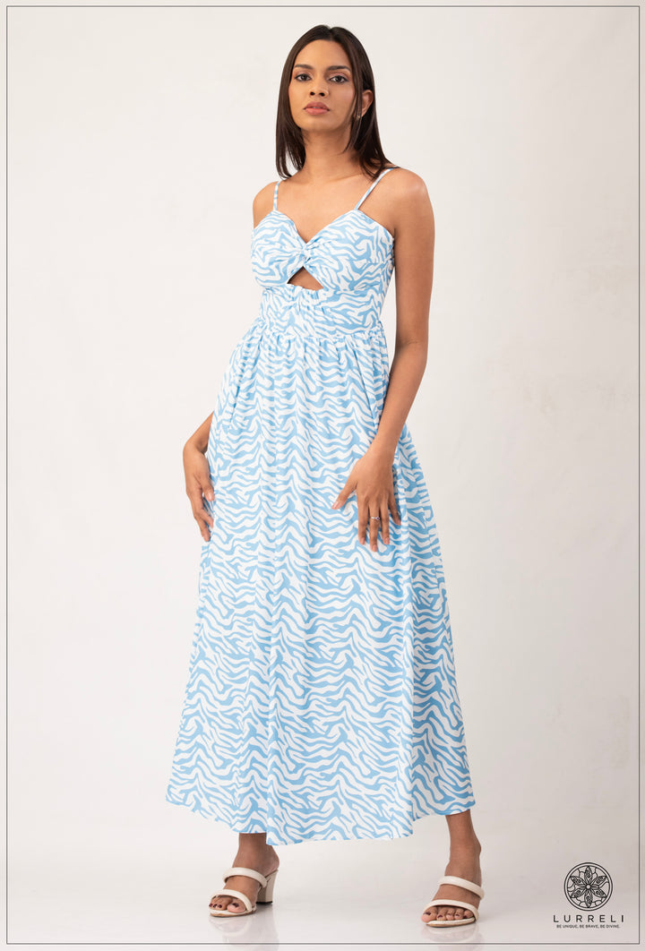 Maxi dresses with a cut-out tie front – view 2 – Lurreli