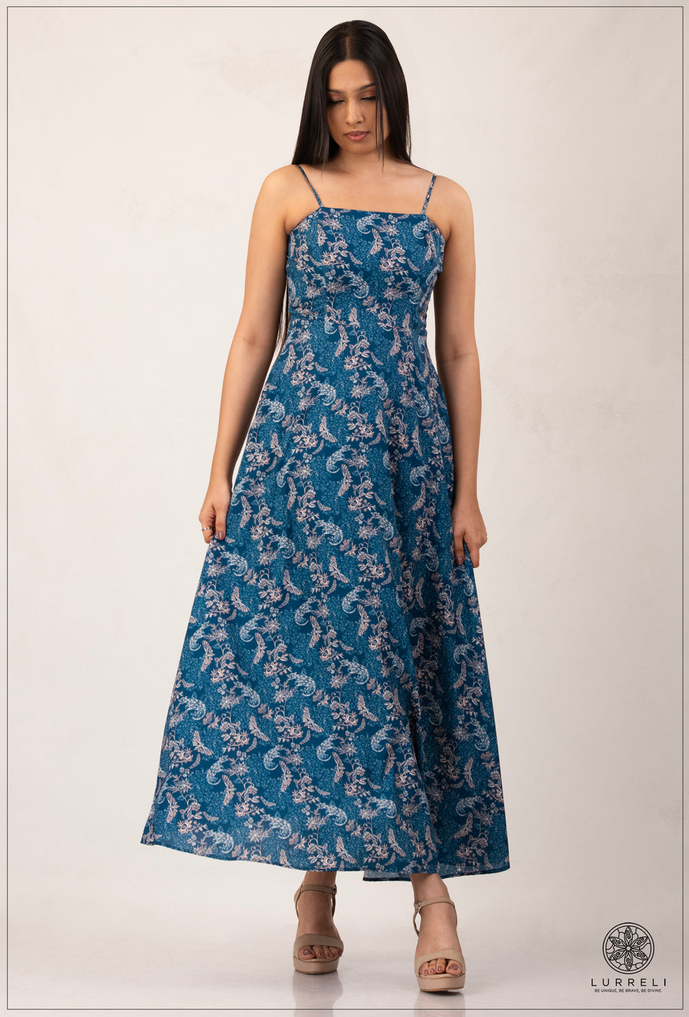Strappy Printed Dress – view 2 – Lurreli