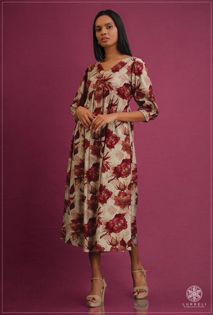 Similar floral dresses – Red – Lurreli