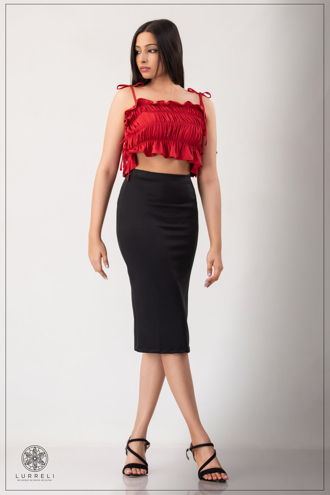 Ruffled crop top – view 6 – Lurreli