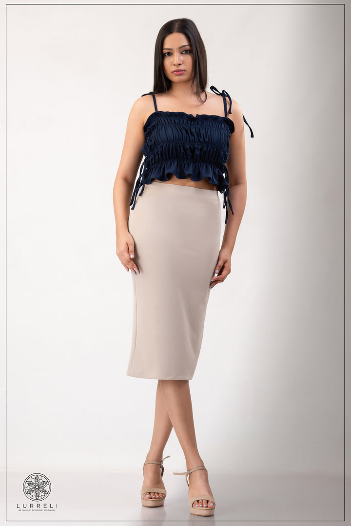 Ruffled crop top – view 7 – Lurreli