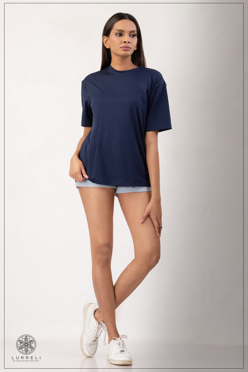 Oversize T-Shirt – Navy – Lurreli