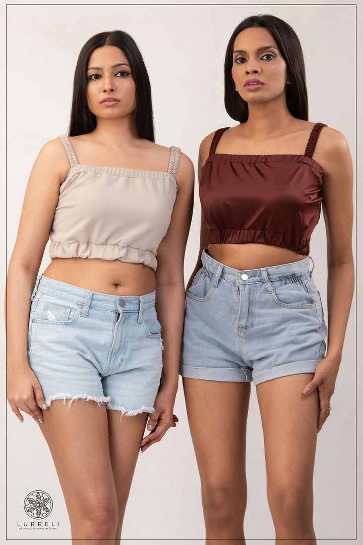 Ruched crop top – view 5 – Lurreli