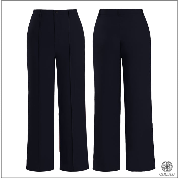Front Pleated Workwear Pant – Black – Lurreli