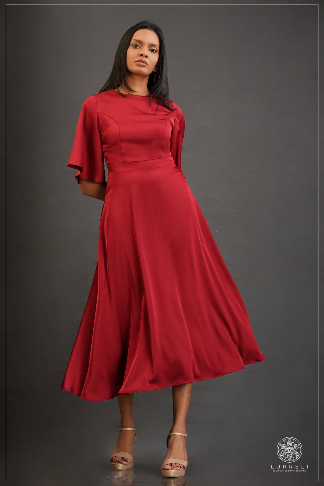 Gwen Maxi Dress – Maroon – Lurreli