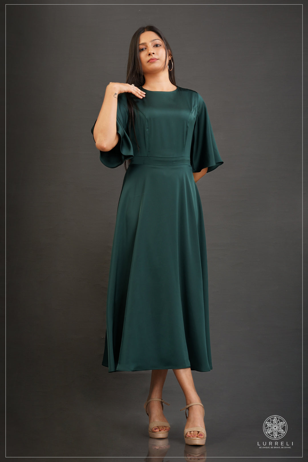 Gwen Maxi Dress – Dark Green – Lurreli