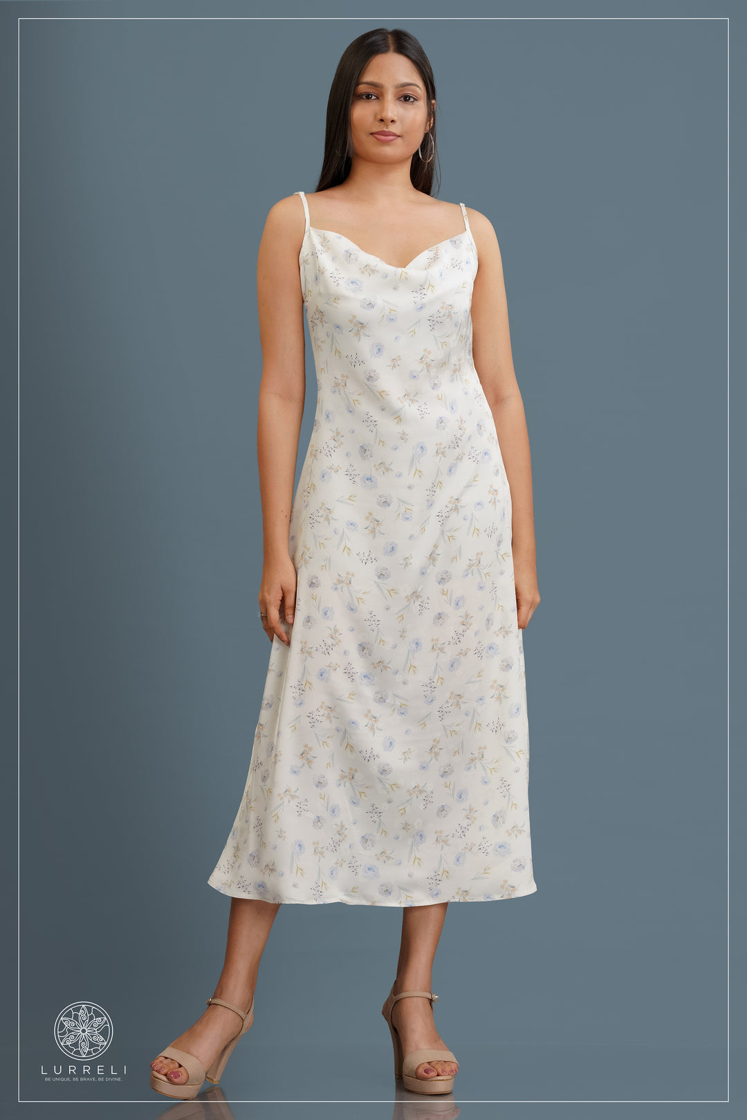 Floral midi slip dress – view 4 – Lurreli