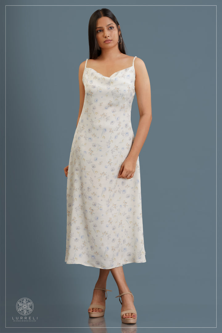 Floral midi slip dress – view 5 – Lurreli