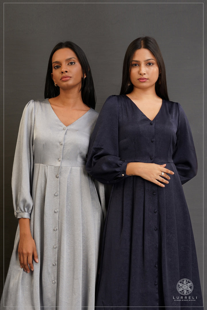 Alora Buttoned Midi Dress – view 1 – Lurreli