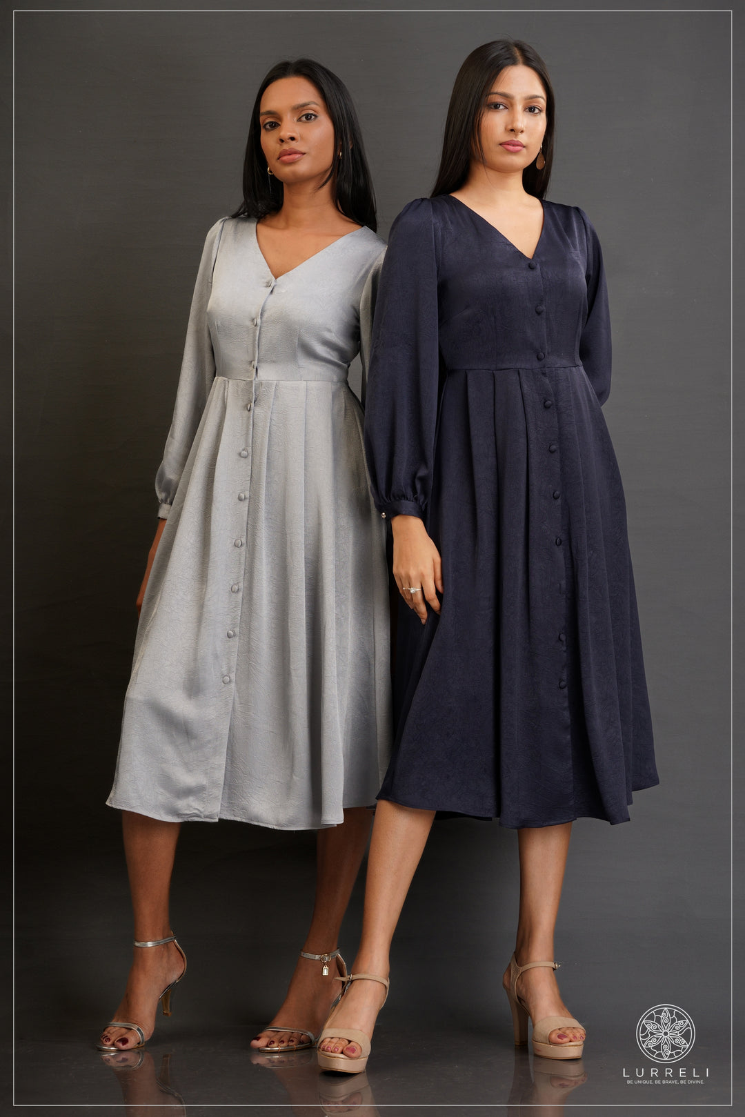 Alora Buttoned Midi Dress – view 7 – Lurreli