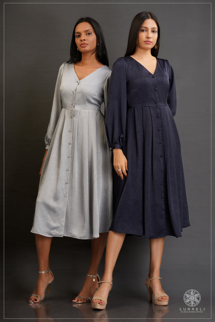 Alora Buttoned Midi Dress – view 7 – Lurreli