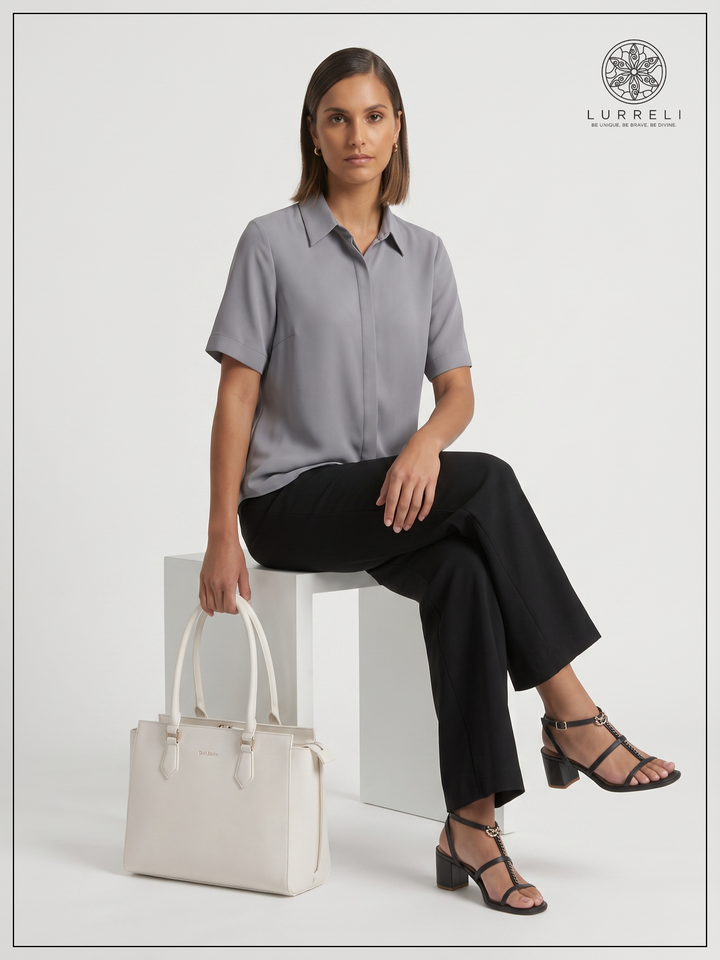 Urban Muse Workwear Dress – Gray – Lurreli