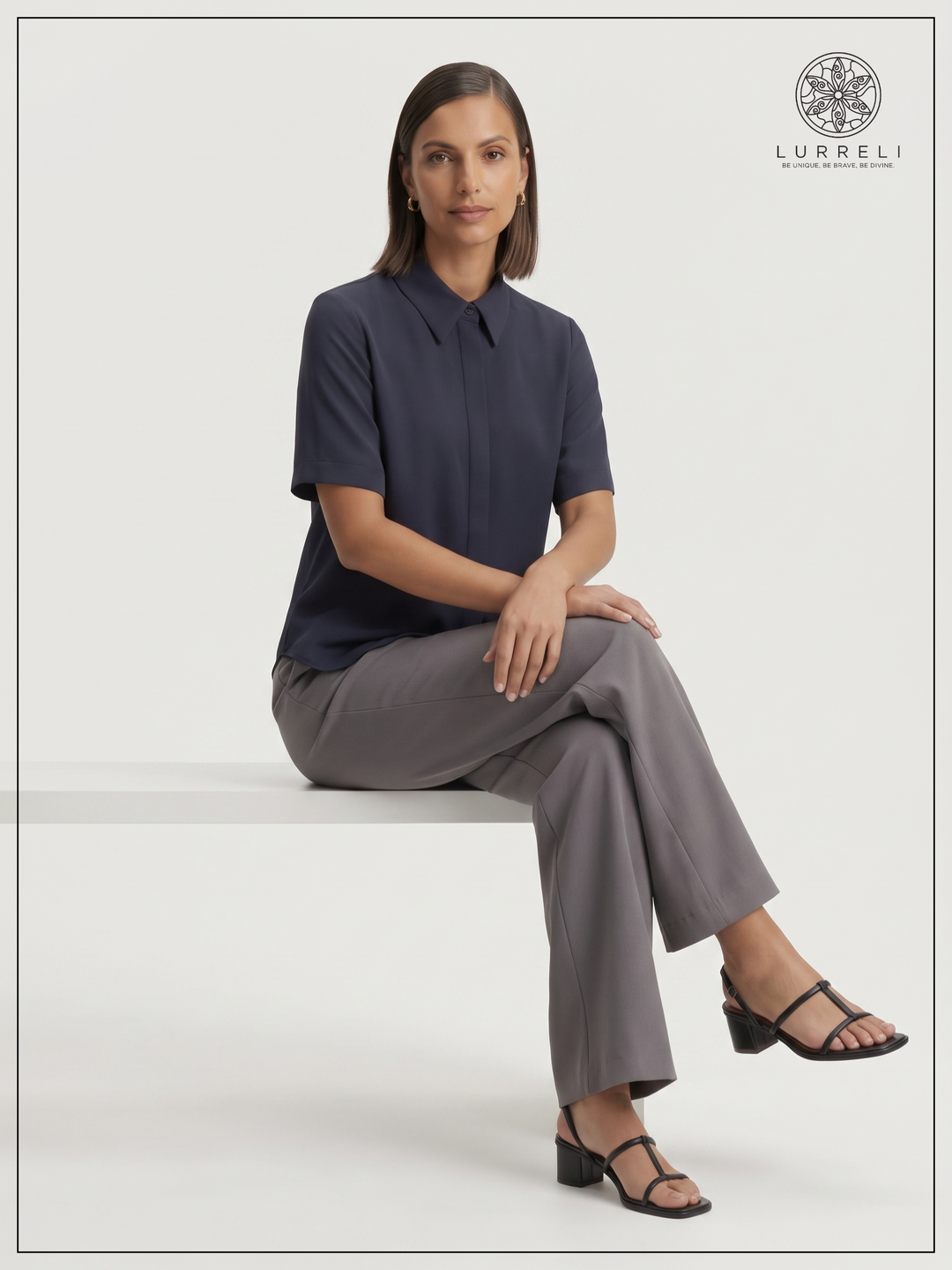 Urban Muse Workwear Dress – Legion Blue – Lurreli