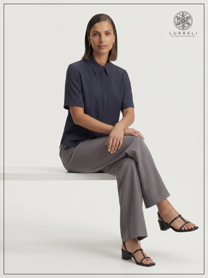 Urban Muse Workwear Dress – Legion Blue – Lurreli