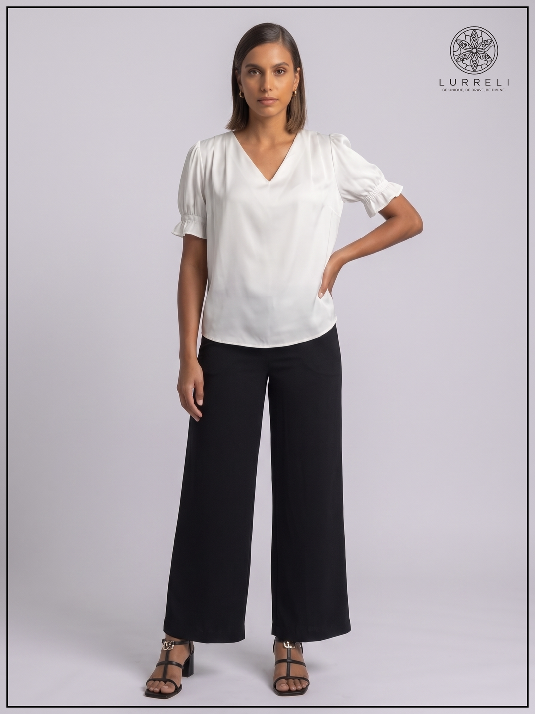 Luna Gather Sleeve Blouse – view 12 – Lurreli
