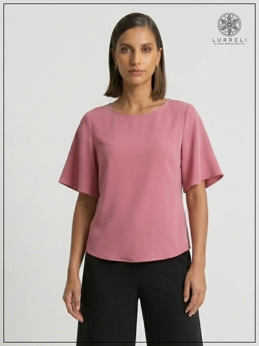 The Executive Blush Top – Light Pink – Lurreli