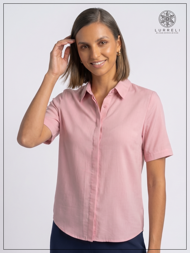 Urban Muse Workwear Dress – Light Pink – Lurreli