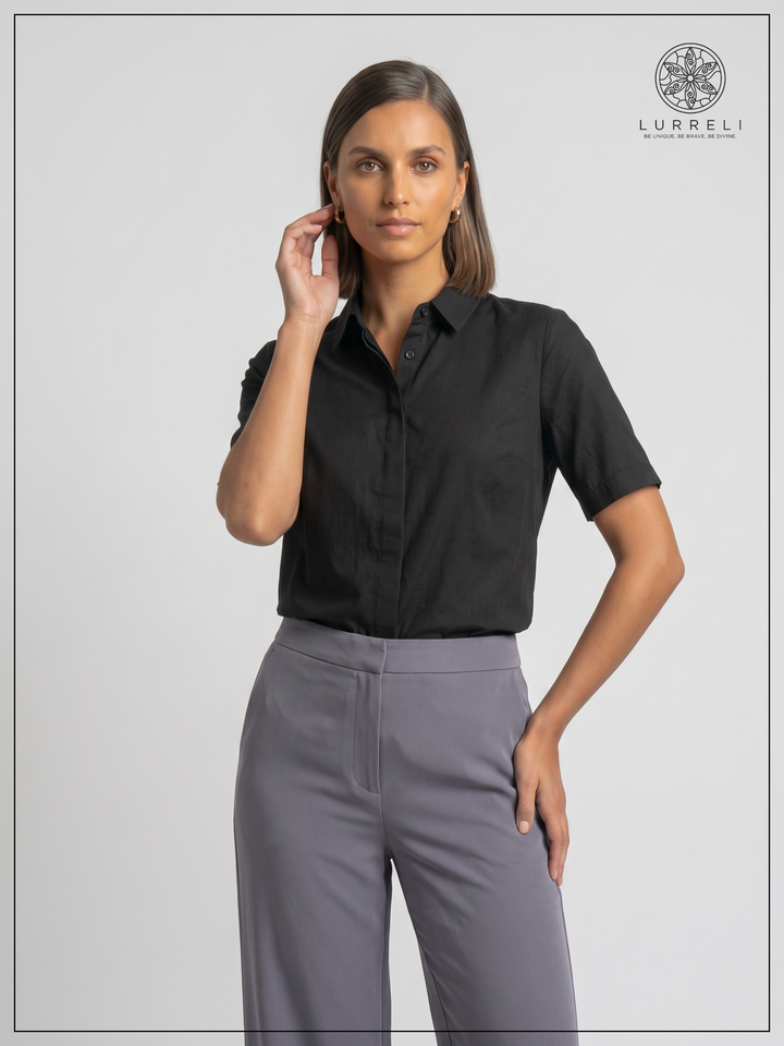 Urban Muse Workwear Dress – Black – Lurreli