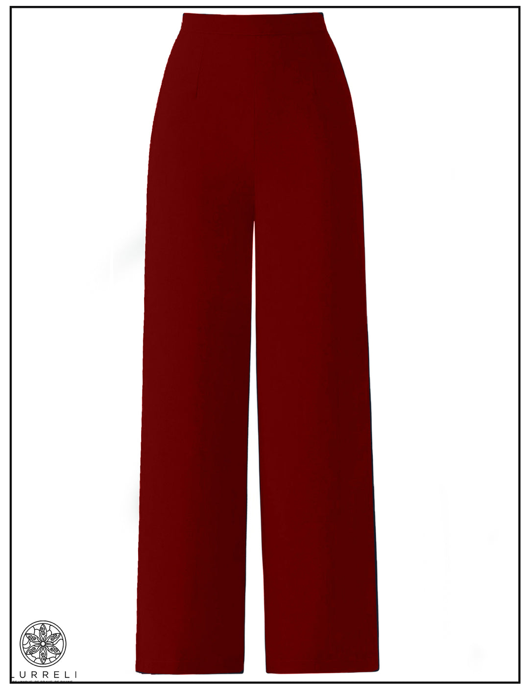 Flared Leg Work Pant – Maroon – Lurreli