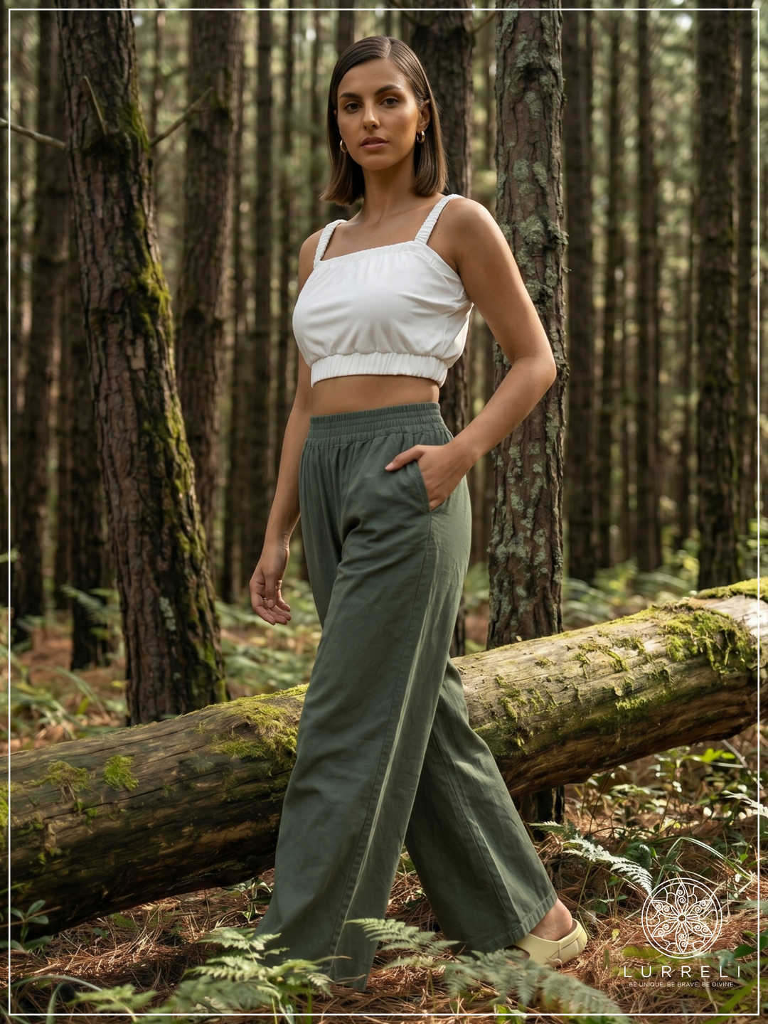 Casual Linen Wide-Leg Pants – view 8 – Lurreli