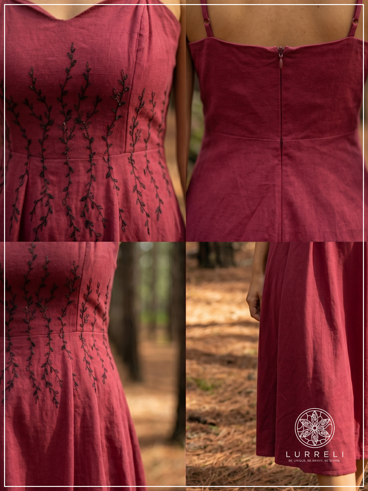Serifine Floral Embellished Maxi Dress – view 3 – Lurreli
