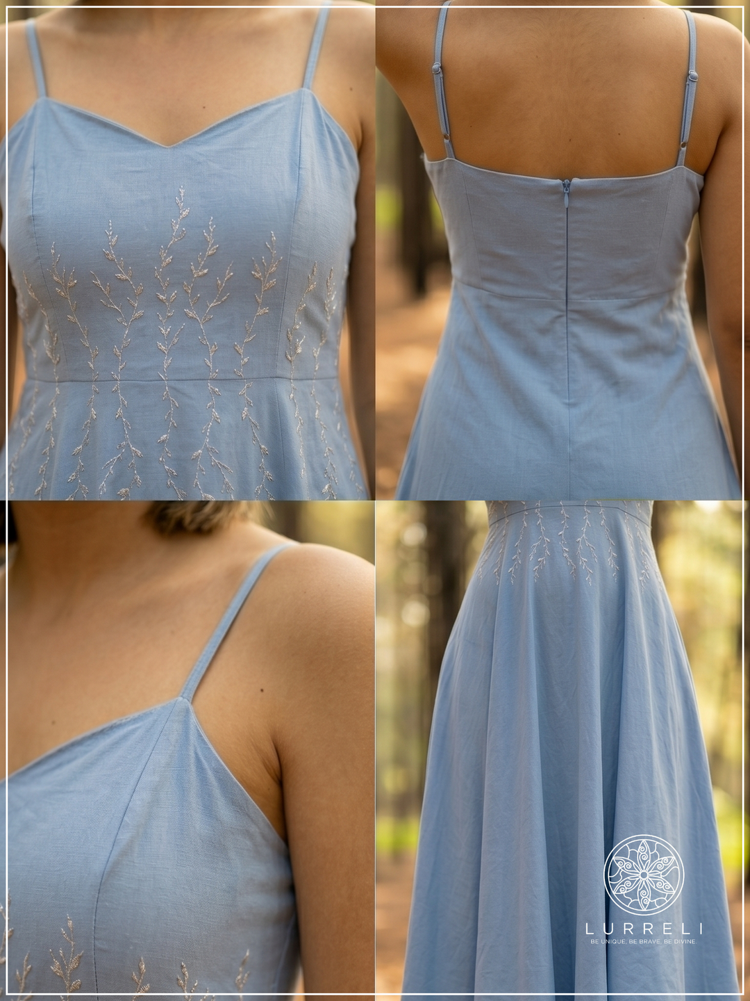 Serifine Floral Embellished Maxi Dress – view 9 – Lurreli