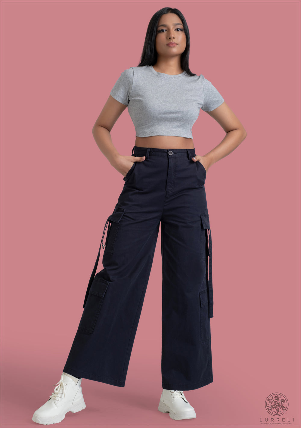 Crop Top – Gray – Lurreli