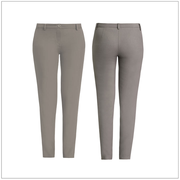 Straight-Cut Workwear Pant – Beige – Lurreli